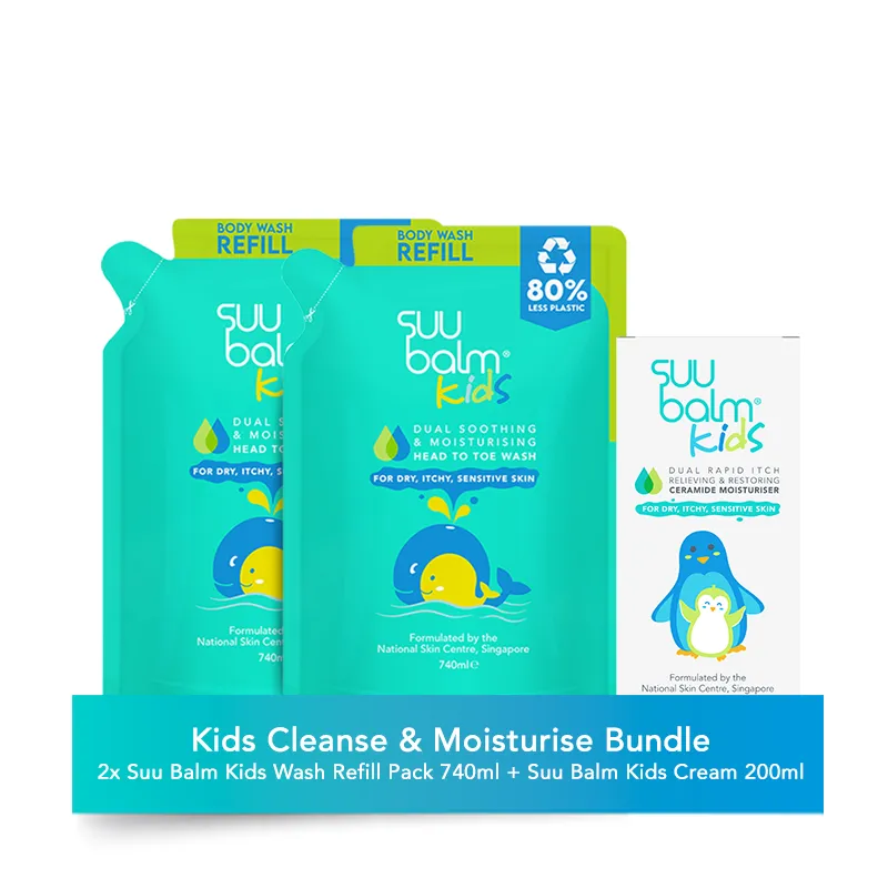 Suu Balm® Kids Cleanse and Moisturise Bundle