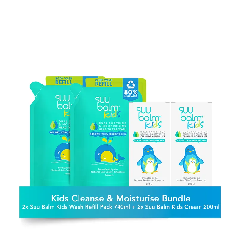Suu Balm® Kids Cleanse and Moisturise Bundle
