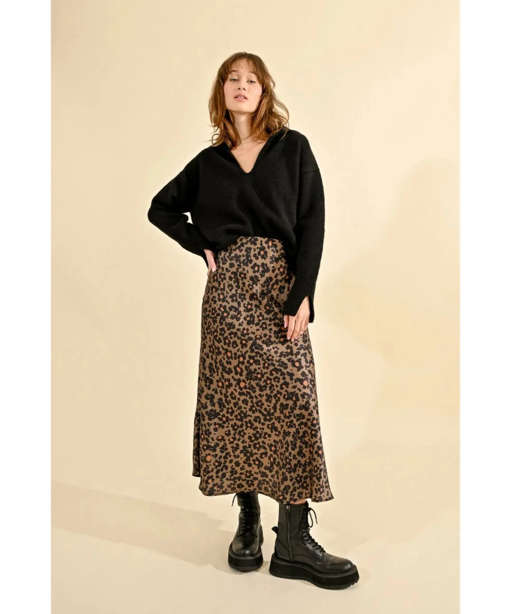 Sydney Collared Sweater - Black