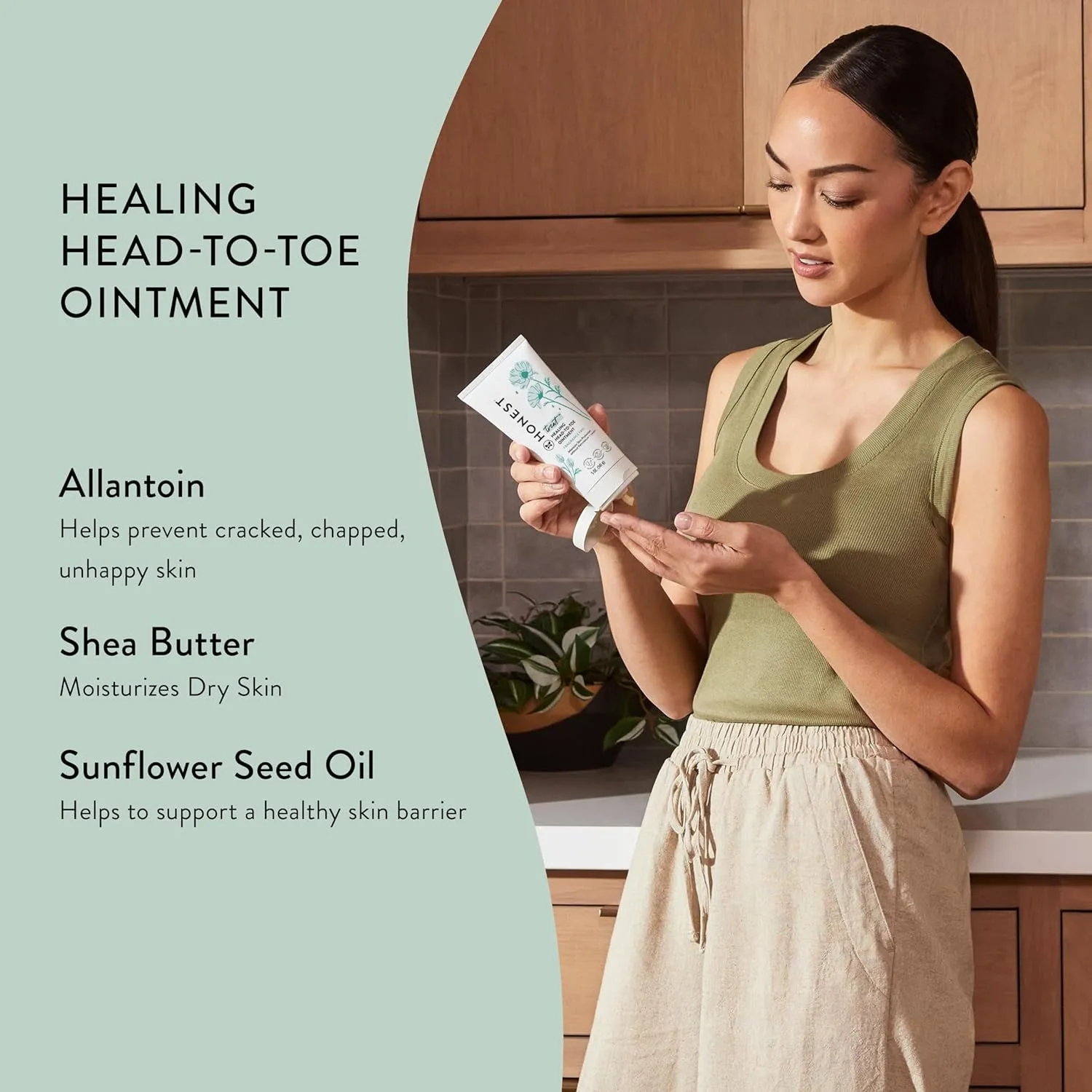 The Honest Company Head-To-Toe Ointment - Allantoin-Powered, Hypoallergenic, Vegan - 10 oz Value Size