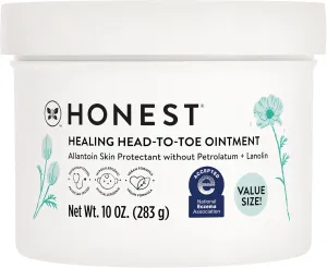 The Honest Company Head-To-Toe Ointment - Allantoin-Powered, Hypoallergenic, Vegan - 10 oz Value Size