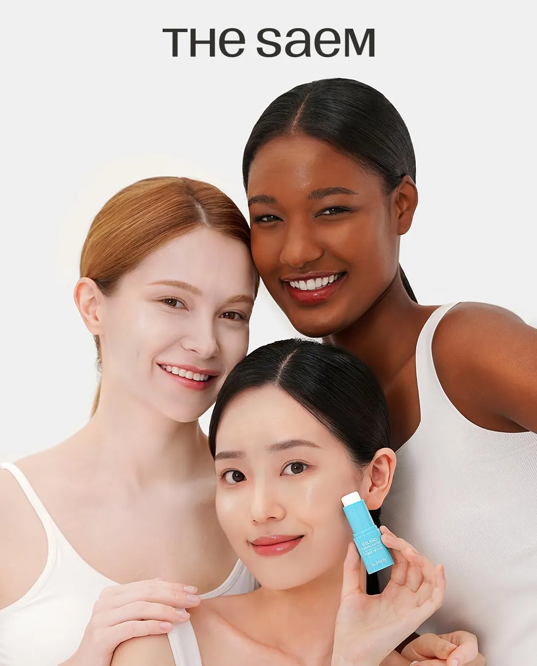 The SAEM Iceland Hydrating Eye Stick 0.24oz - Cooling Eye Balm for Dark Circles and Puffiness  Under Eye Treatment - Reduce Wrinkles and Moisturizing - Minimize Dark & Puffy Eyes - Aqua Scent