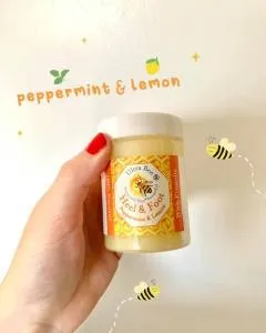 Ultra Bee Health 100% Natural Heel & Foot Balm Honey & Peppermint 100ml