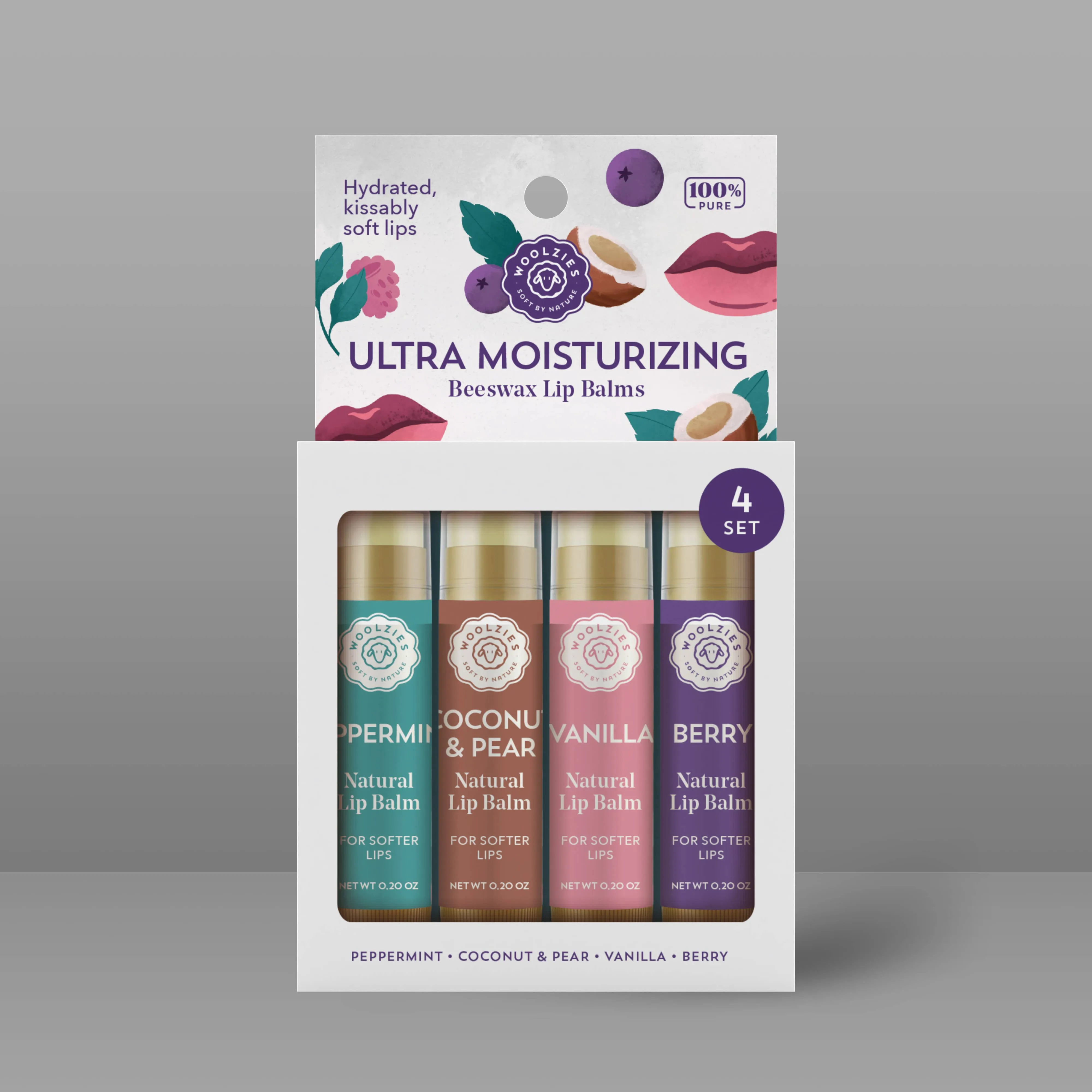 Ultra Moisturizing Lip Balm Set Of 4 - restocked