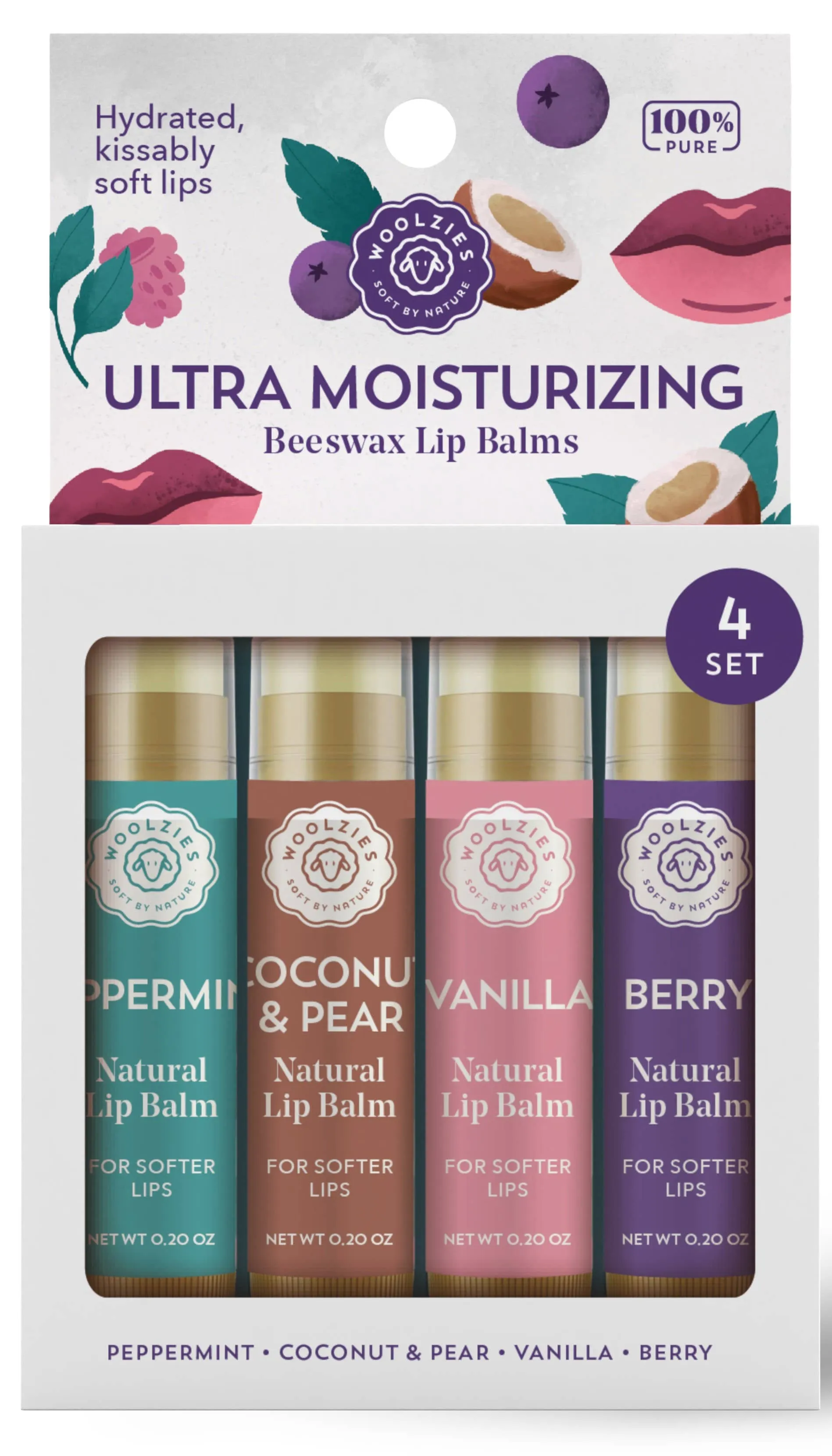 Ultra Moisturizing Lip Balm Set Of 4 - restocked