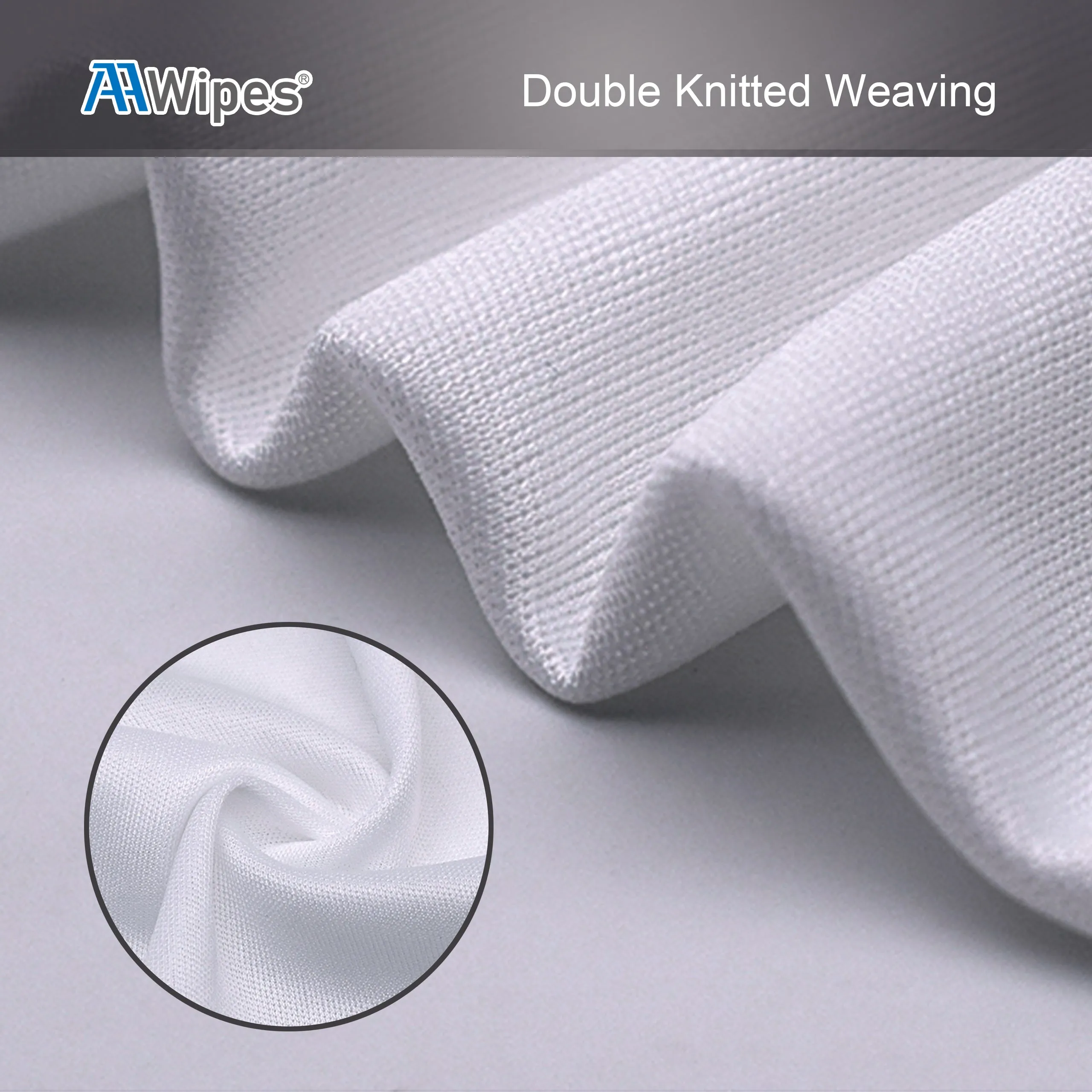 Ultra Soft Cleanroom Double Knit Class10-100 Microfiber Wipers 9"x9", Laser Sealed (No. CPS11009, 3,000 Wipes /20 Bags/Case)