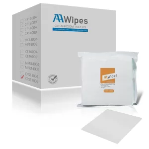 Ultra Soft Cleanroom Double Knit Class10-100 Microfiber Wipers 9"x9", Laser Sealed (No. CPS11009, 3,000 Wipes /20 Bags/Case)