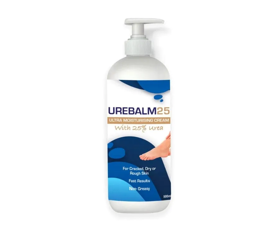 UreBalm25 Pump 500mL Foot Moisturiser Urea Cream