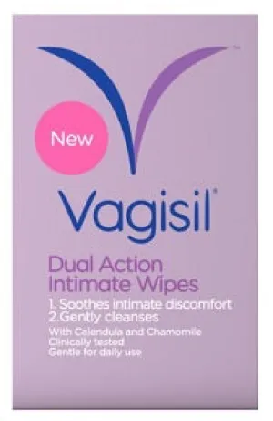 Vagisil Dual Action Intimate Wipes x12