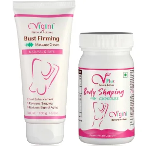 Vigini Bust  Firming Breast Enlargement Tightening & Lifting Growth Increase Size Cream With Capsule-100ml 30Caps