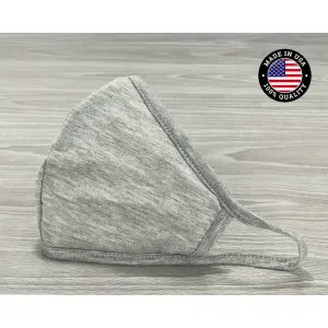 Washable Cotton Face Mask Bias - Grey