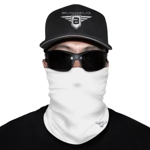 White Neck Gaiter Face Mask