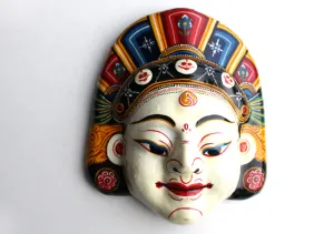 White Tara Buddhist Bodhisattva Paper Mache Mask