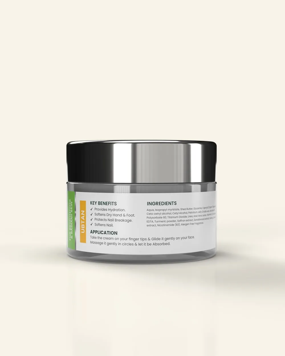 Whitening Cream - 50g for Hands and Feet With Vitamin C, Q10 & Liquorice Extract