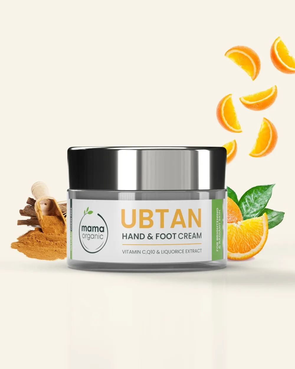 Whitening Cream - 50g for Hands and Feet With Vitamin C, Q10 & Liquorice Extract