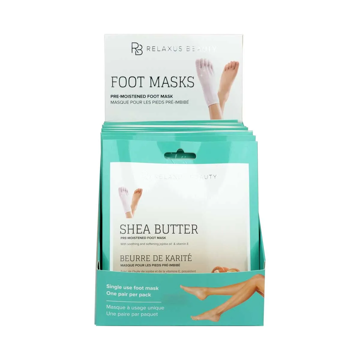 Wholesale Foot Masks Displayer of 12