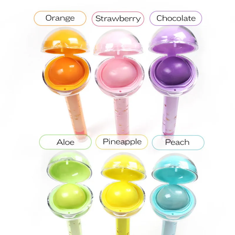 Wholesale Plastic Color Changing Lip Gloss Lip Oil Lip Balm Ball 2 in 1