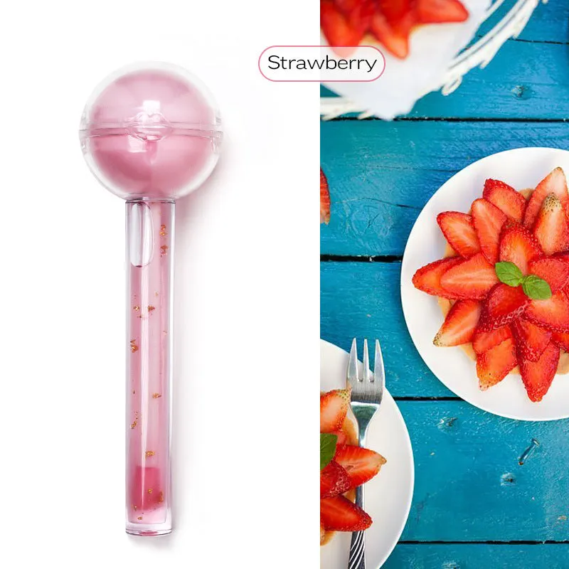 Wholesale Plastic Color Changing Lip Gloss Lip Oil Lip Balm Ball 2 in 1