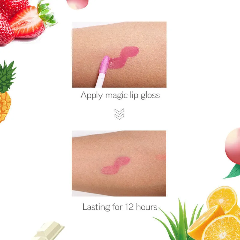 Wholesale Plastic Color Changing Lip Gloss Lip Oil Lip Balm Ball 2 in 1