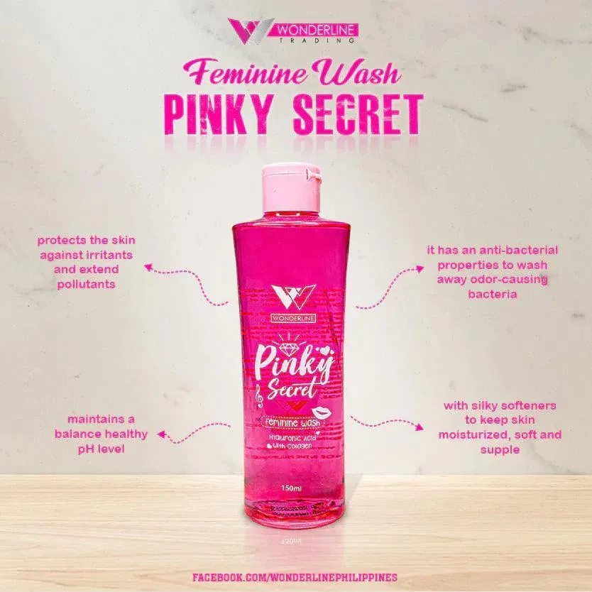 Wonderline Pinky Secret Feminine Wash - 2Pcs × 150ml