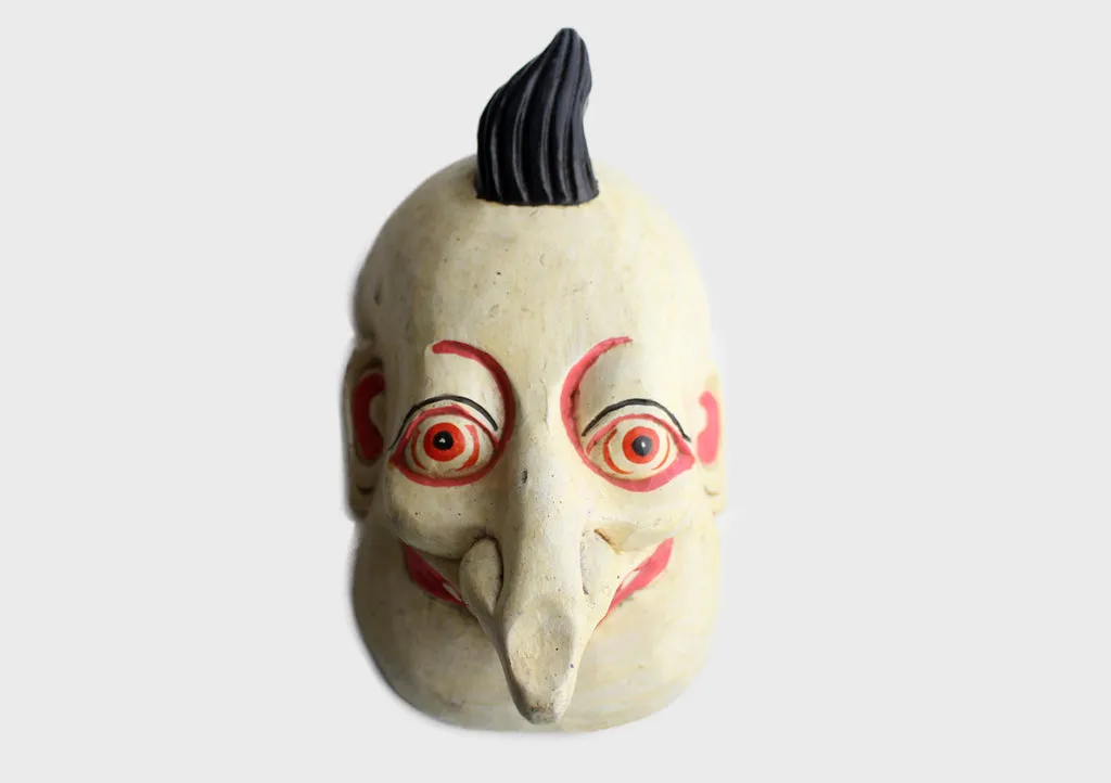 Wooden Joker Wall Hanging Decor Mask