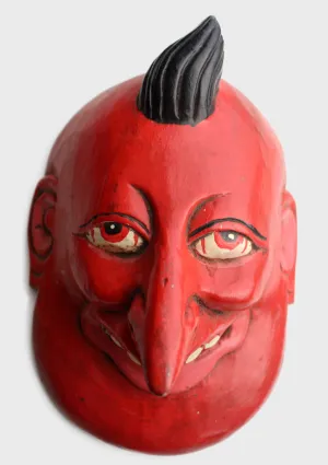 Wooden Joker Wall Hanging Decor Mask