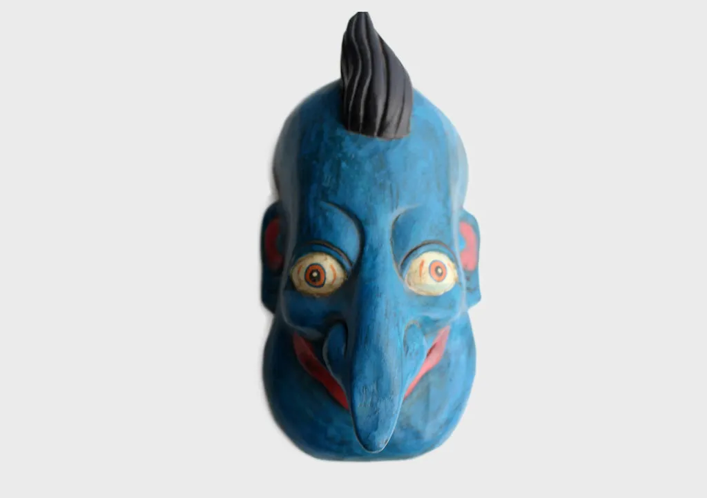 Wooden Joker Wall Hanging Decor Mask