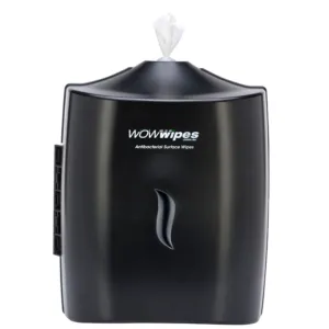 Wow Wipes Wall Mount Dispenser, Black