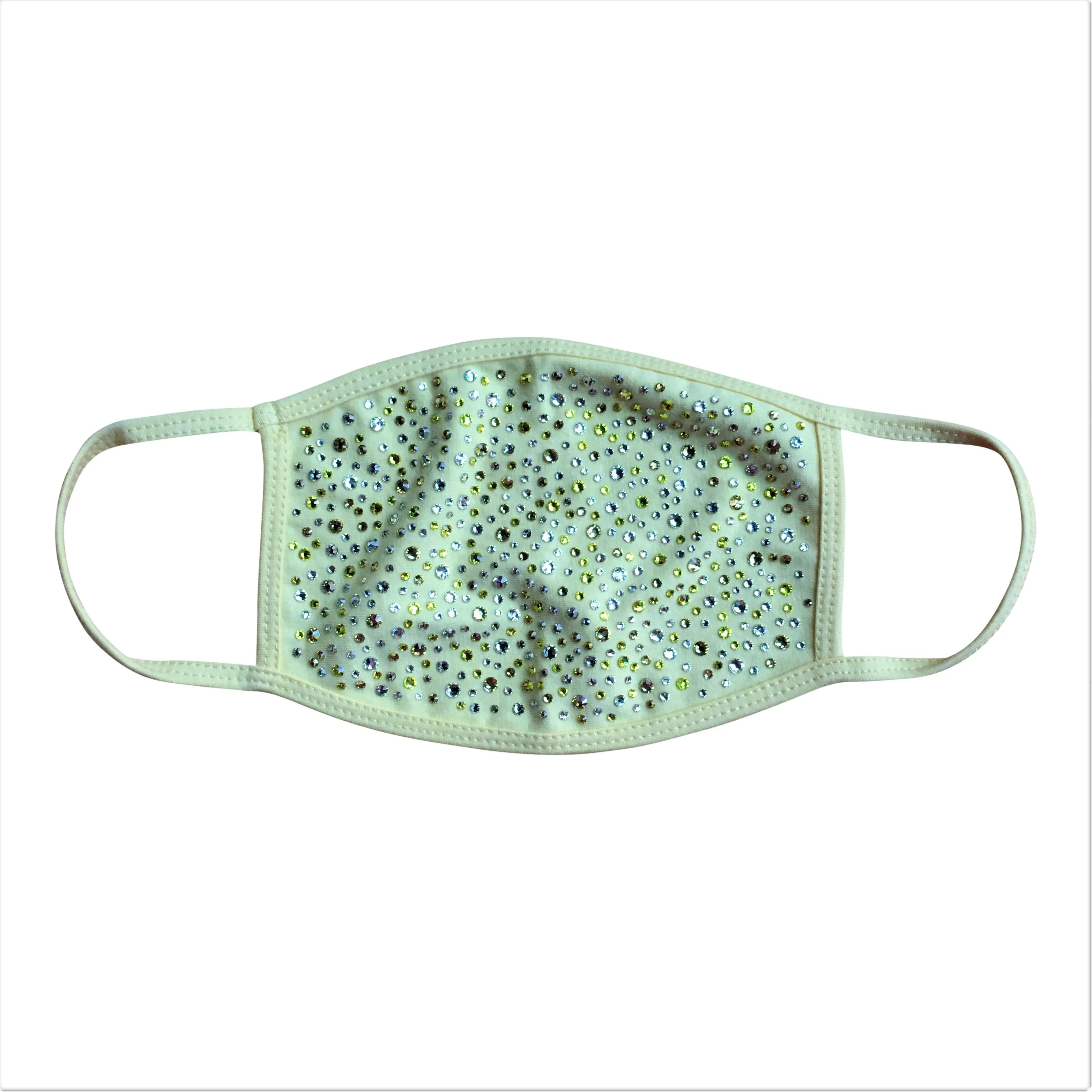 Yellow Crystal Face Mask