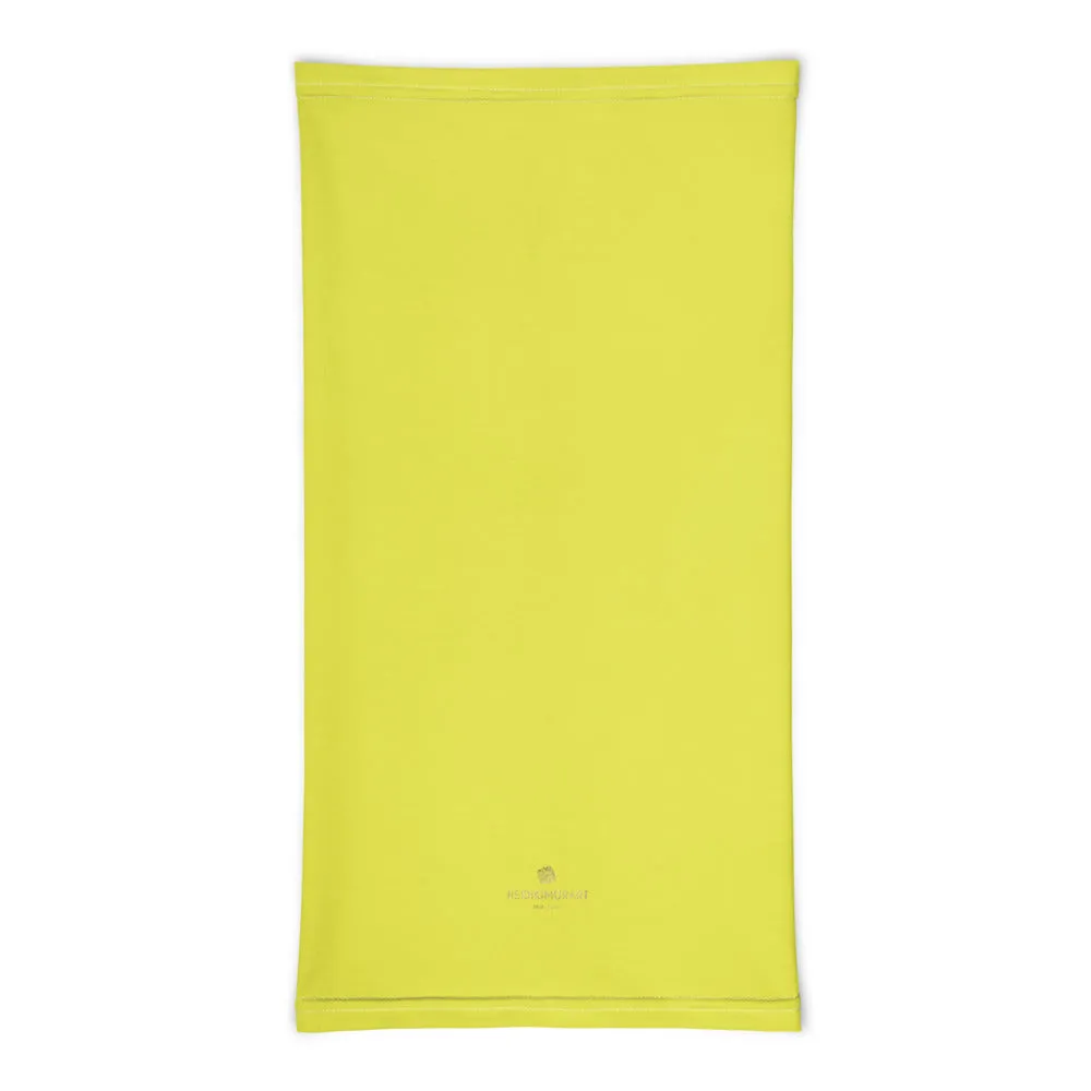 Yellow Face Masks Shield, Reusable Face Neck Warmer Scarf Bandana-Made in USA/EU