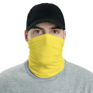Yellow Face Masks Shield, Reusable Face Neck Warmer Scarf Bandana-Made in USA/EU