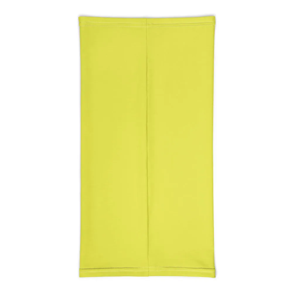 Yellow Face Masks Shield, Reusable Face Neck Warmer Scarf Bandana-Made in USA/EU
