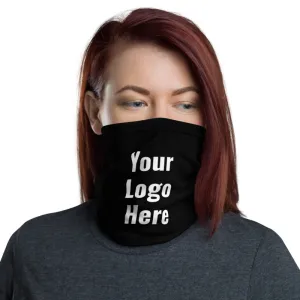 Your Custom Logo Face Mask, Personalized Face Covering Bandana Neck Gaiter Face Shield
