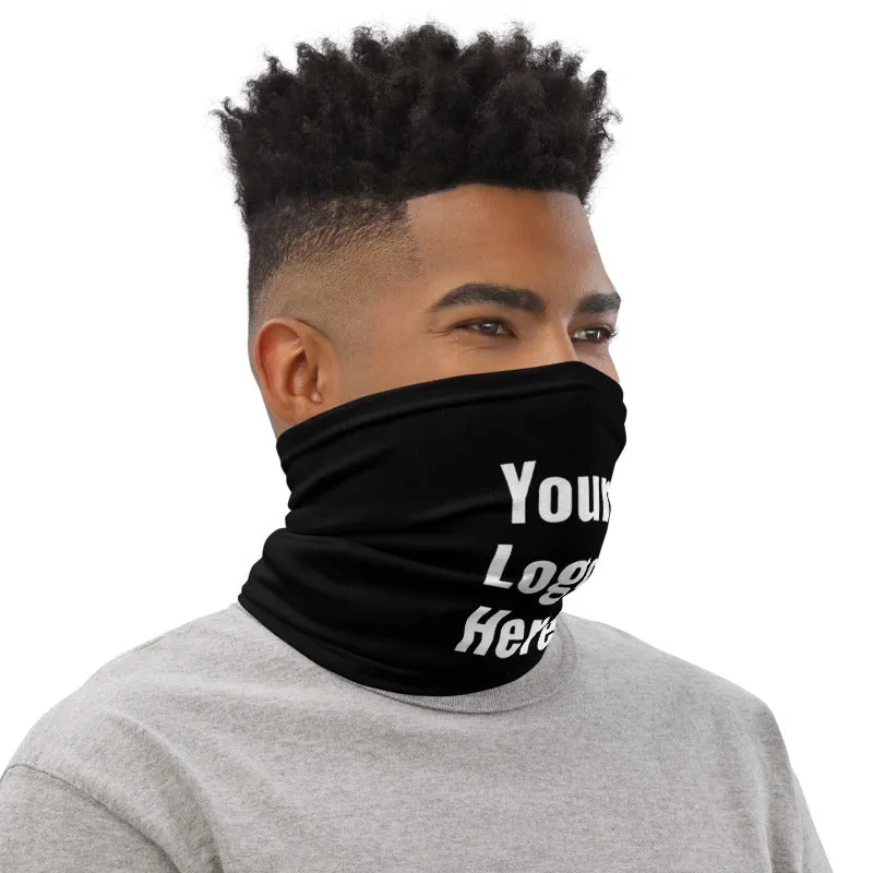 Your Custom Logo Face Mask, Personalized Face Covering Bandana Neck Gaiter Face Shield
