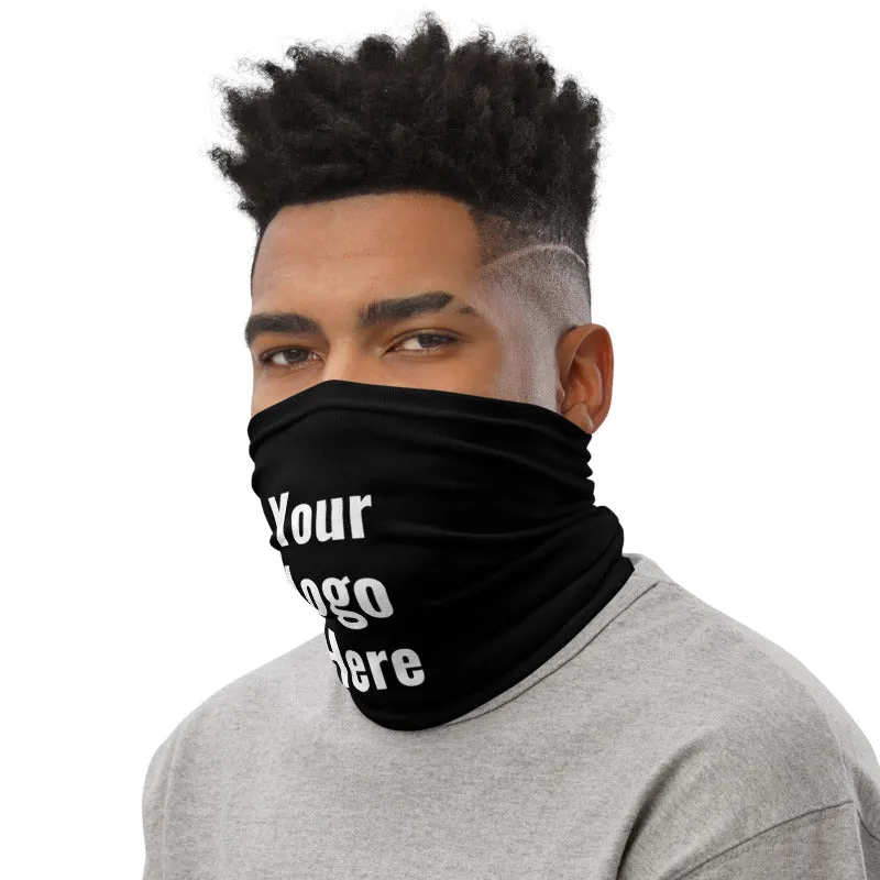 Your Custom Logo Face Mask, Personalized Face Covering Bandana Neck Gaiter Face Shield