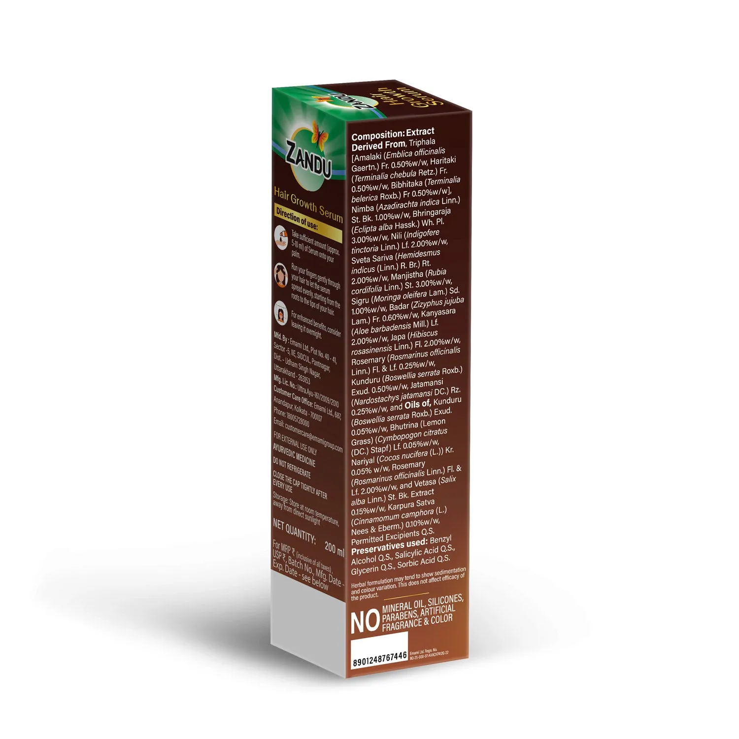 Zandu Ayurvedic Hair Growth Serum (200ml)
