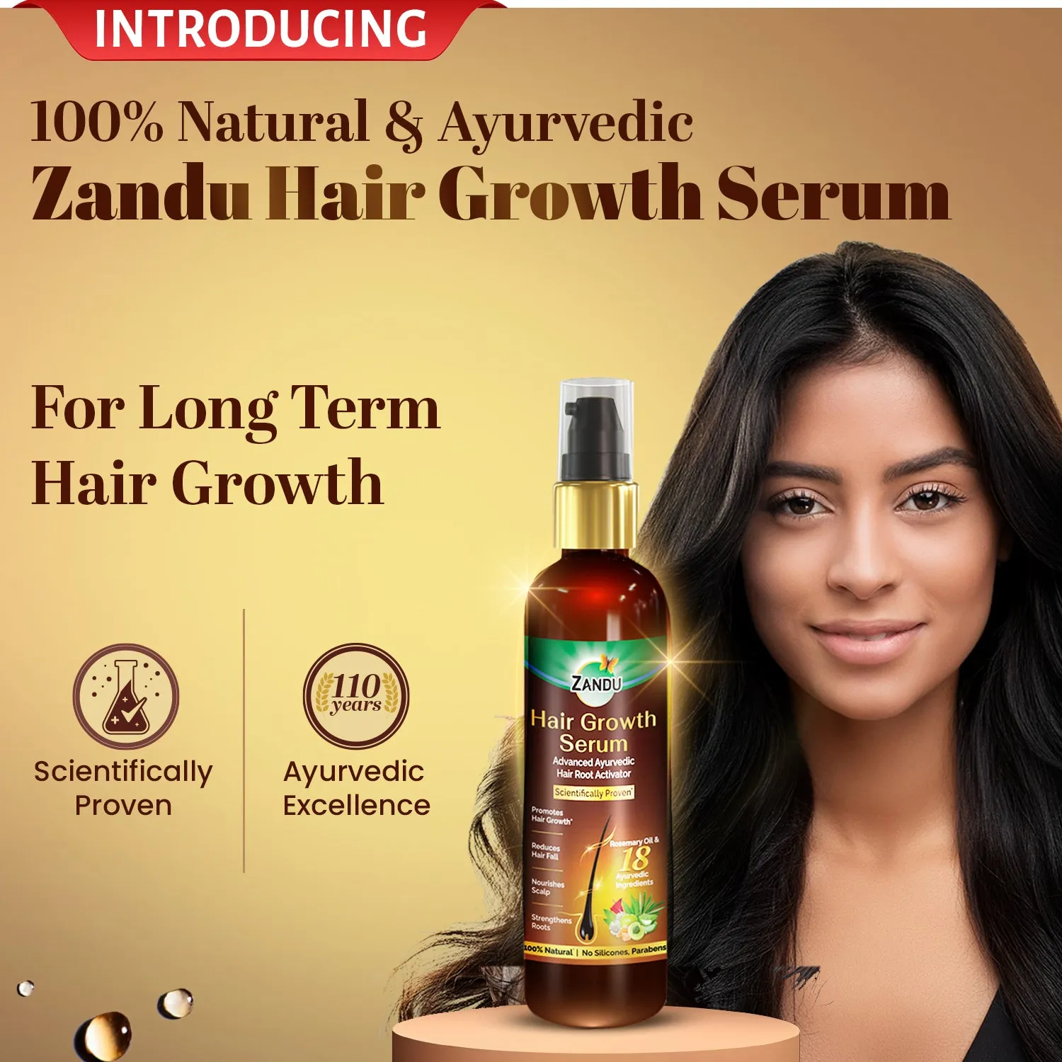 Zandu Ayurvedic Hair Growth Serum (200ml)