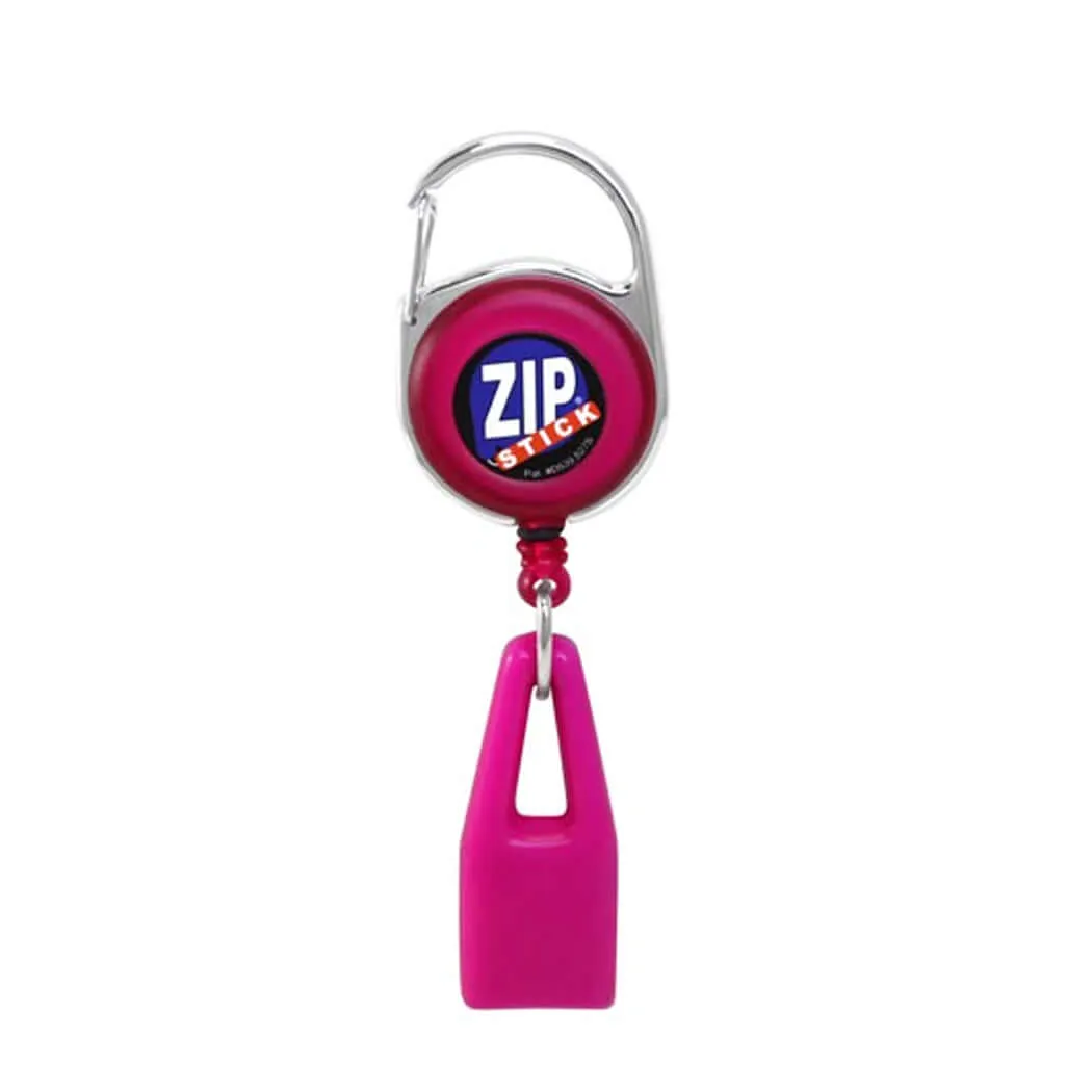 Zip Stick Retractable Lip Balm Holder - Pink